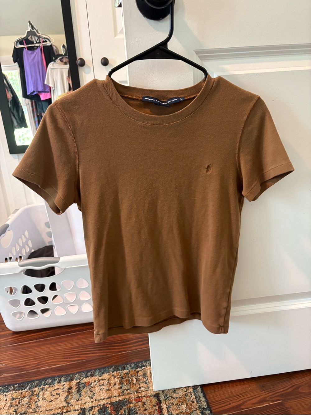 Ralph Lauren Women’s Brown Crew Neck Short Sleeve Tee